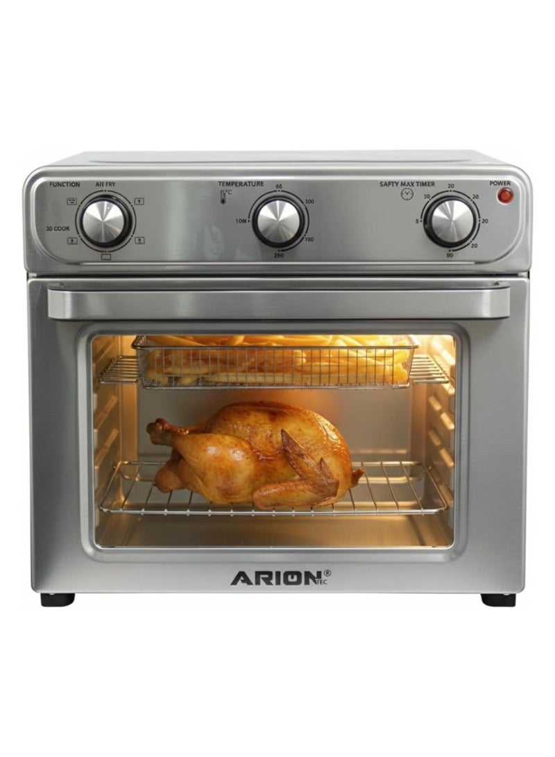 Arion 6-in-1 Digital Air Fryer Oven (1600W) | 28L Convection Toaster Oven with Rotisserie | AR-2800AF - Image 1